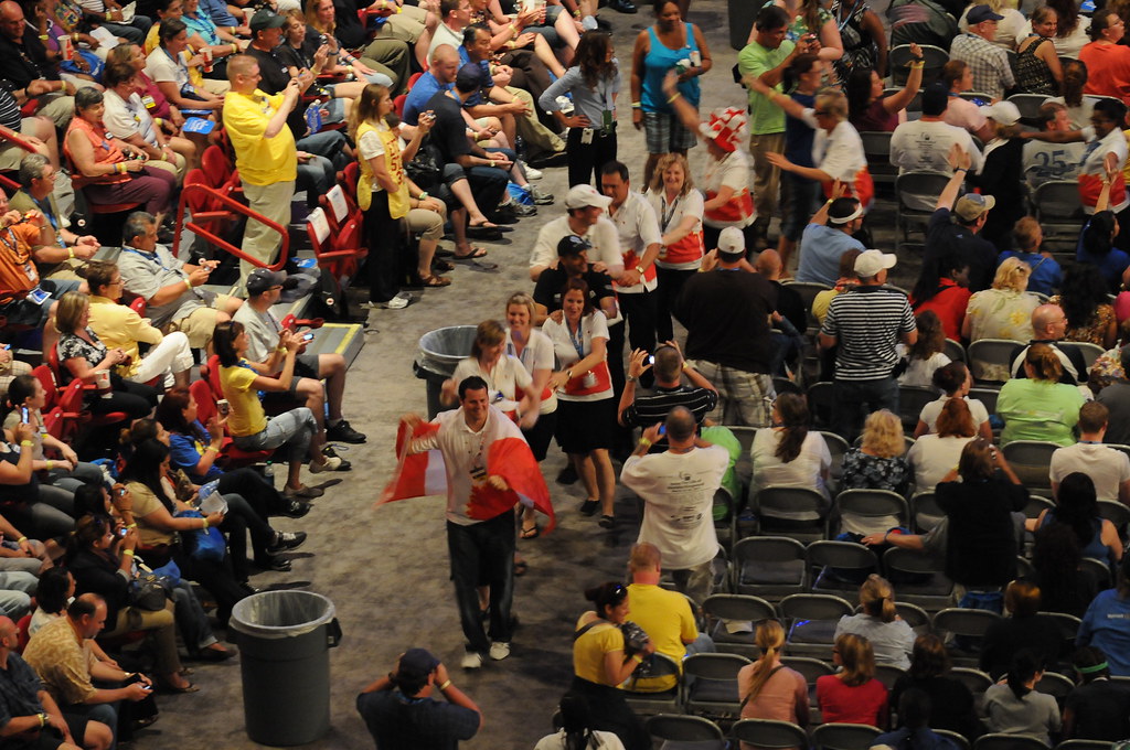 Walmart Associates Entertain the Crowd While Waiting for Bob Seger and the Silver Bullet Band